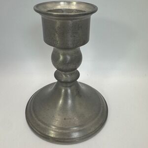 Web Pewter Weighted Candlestick Holder Vintage Silver Tone Taper Candle Stand‎